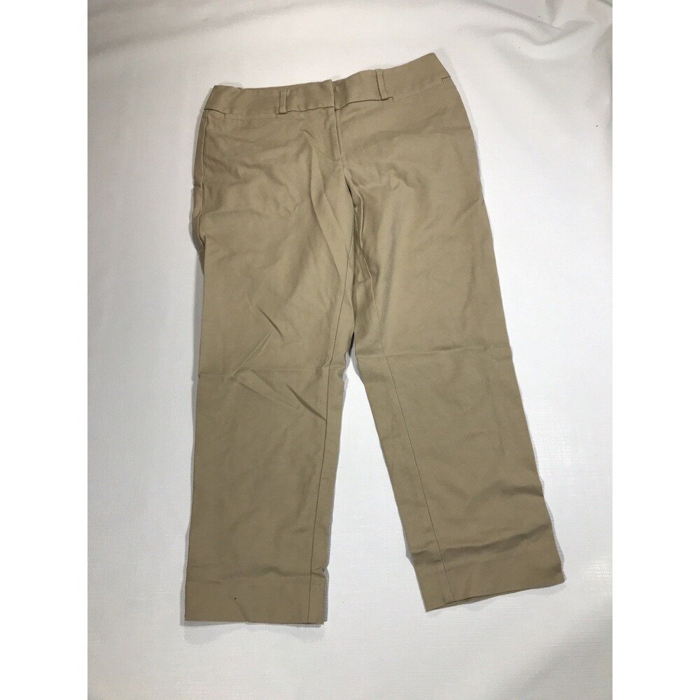 Ann Taylor Loft Julie Capris Womens Size 6 tan